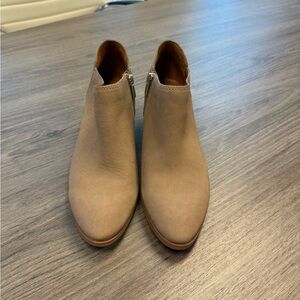 Franco Sarto Tan Ankle Boots